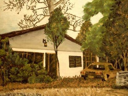 Cuadro de la granja a partir del boceto de tío del autor