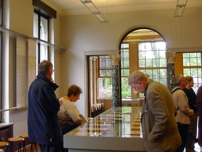 Conferenza di Wannsee, sala conferenze della casa della Conferenza di Wannsee, Berlino, Germania