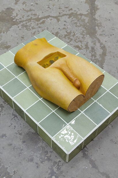 Andrius Alvarez-Backus, You know his name and I do too (detail), 2026. Courtesy of Eli Klein Gallery