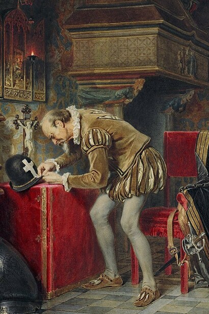 "En vísperas de la noche de San Bartolomeo", Carl Huns, 1868