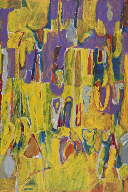 Asaad Arabi, Minor Sonata, 2014, Acrylic on canvas, 162 x 130 cm