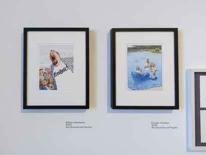 Gerhard Haderer, exhibition view. Courtesy of Schlossmuseum Linz