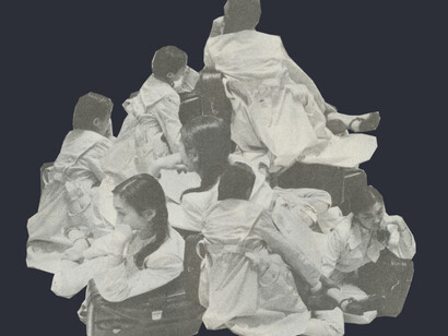 Assembling Found Images. Courtesy of Leo Gallery
