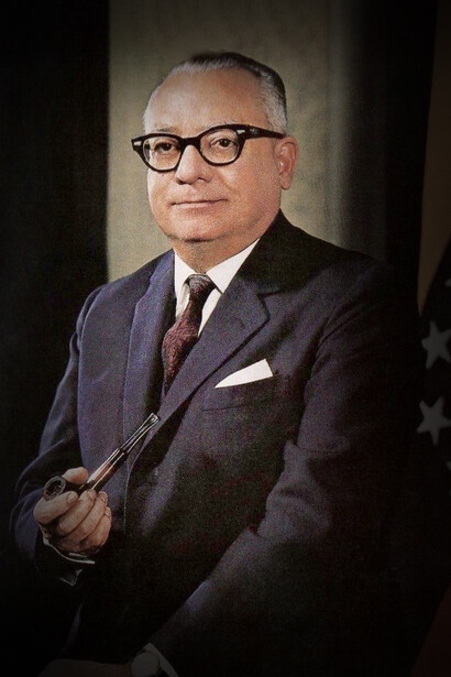 Foto oficial del presidente Rómulo Betancourt para el periodo 1959-1964. Para la mayoría de los estándares históricos, hizo un gobierno excelente