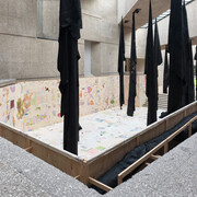 Oscar Murillo, Spirits in the swamp, exhibition view. Courtesy of Museo Tamayo