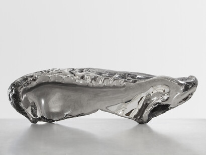 Marc Quinn, The Toxic Sublime, Frozen Wave (The Conservation of Culture), 2015, Stainless steel