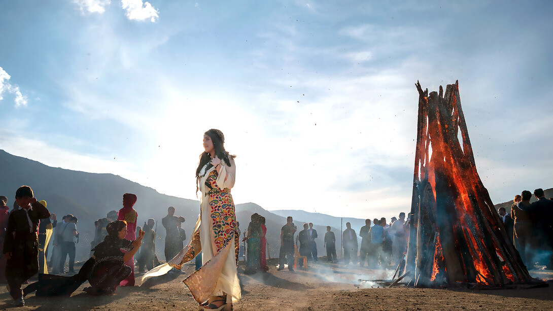 Nowruz celebrations in the village of Handimen, Iran