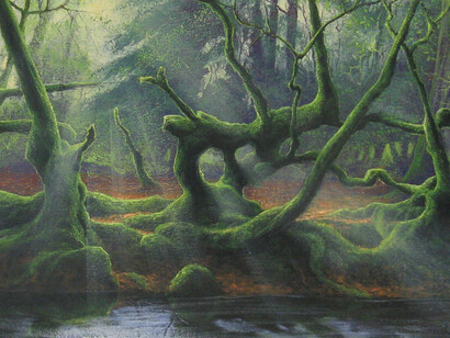 Gerald Dewsbury, Old Beech Hedge. Courtesy of Ffin y Parc