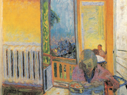 Desayuno junto al radiador, c. 1930. Óleo sobre lienzo, 74 x 84 cm. Colección privada.