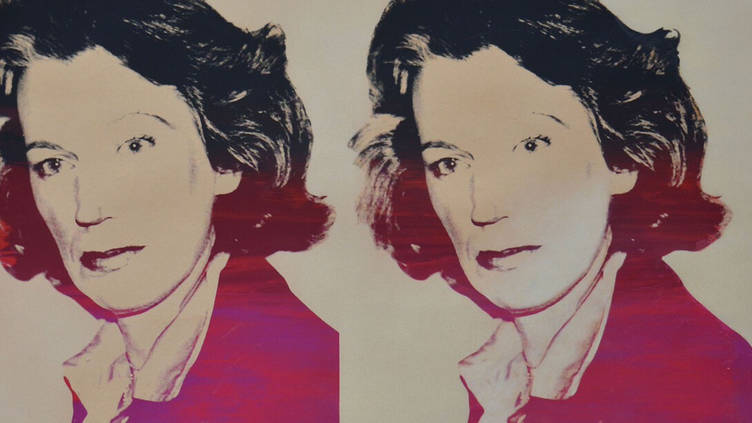 Andy Warhol, Mildred Scheel, 1980, serigrafia su carta, 91.4x11.9 cm