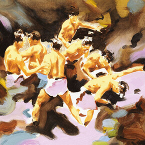 Norbert Bisky, Magma, 2014, oil on paper, 25,9 x 32,5 cm ( x in.), © Bernd Borchardt/VG Bild-Kunst, Bonn. Courtesy Galerie Daniel Templon