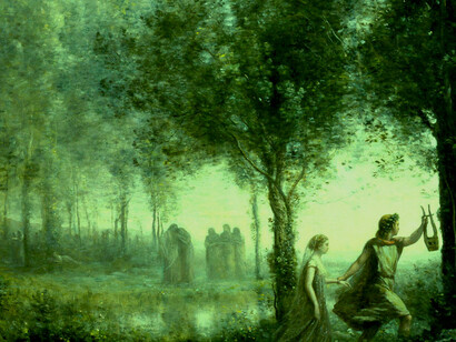 Viaje a los infiernos: «Orfeo conduciendo a Eurídice fuera del infierno» (1861), Jean-Baptiste-Camille Corot