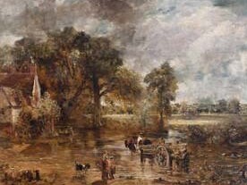 Full-Scale Study for The Hay Wain, John Constable, about 1821, England. Museum no. 987-1900. © Victoria and Albert Museum, London