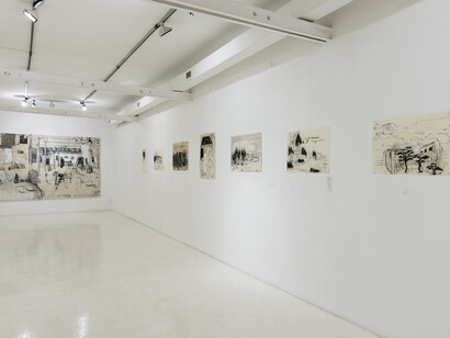 Interno via degli Ausoni, Fondazione Pastificio Cerere, Installation view. Crediti: Andrea Musicò