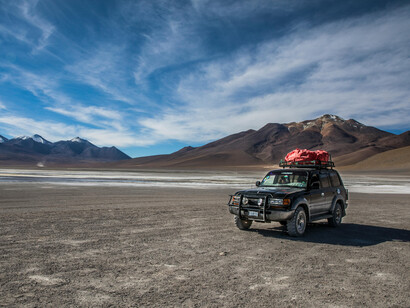 Off-road tourism has flourished among the salt visitors, Potosí, Bolivia