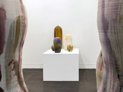 Toshiko Takaezu, Gifts from Toshiko, exhibition view. Courtesy of Tang Museum