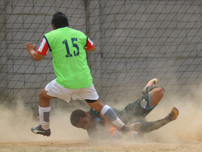 Partido de futbol llanero, México