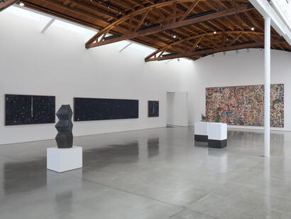 Various artists, Social abstraction, exhibition view. Courtesy of Gagosian Gallery