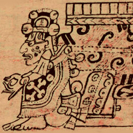 Códice que representa a la diosa maya Ixchel, esposa del dios Itzamna