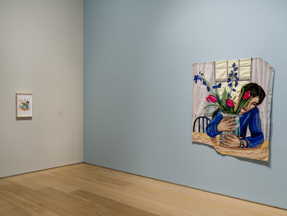 Hangama Amiri, Parting/فراق, exhibition view. Courtesy of T293