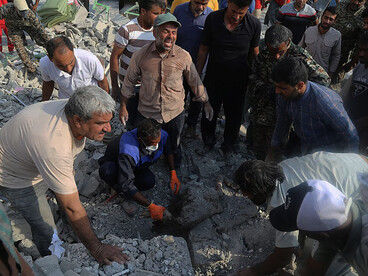 The ruins of Shajareh Tayyebeh Primary School in Minab, Iran, after the missile strike of 28 February 2026 that killed 156 people, including 120 children