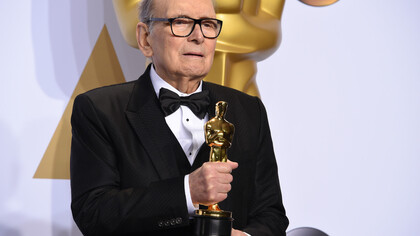 Ennio Morricone riceve il premio Oscar nel 2016