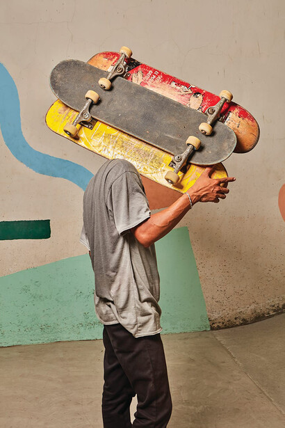 Le sport à l’épreuve, artwork in exhibition. Courtesy of the Olymipc Museum