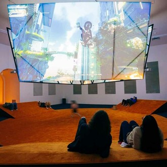 Ayoung Kim, Delivery dancer, exhibition view. Courtesy of MoMA PS1