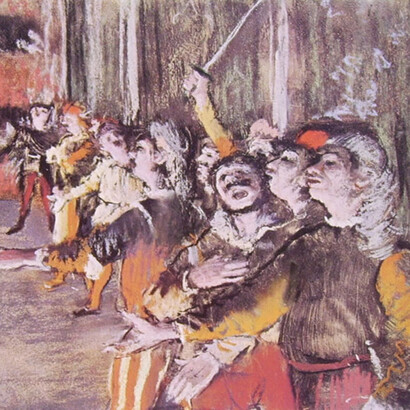 Edgar Degas, monotipo colorato a pastello