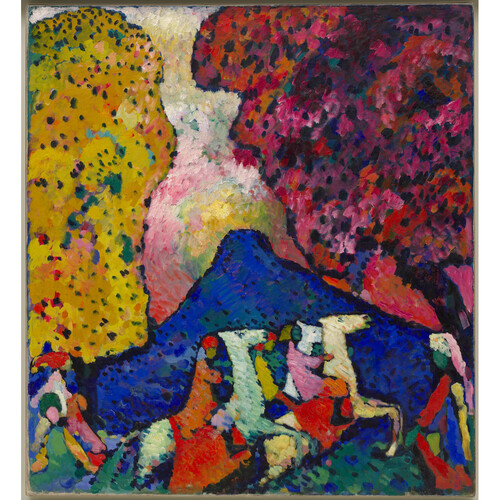 Blue Mountain (Der blaue Berg), 1908–09, oil on canvas, 106 x 96.6 cm