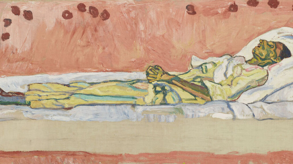 Ferdinand Hodler, Die tote Valentine Godé-Darel mit Rosen (detail), 1915. Courtesy of Aargauer Kunsthaus