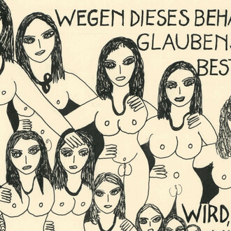 Dorothy Iannone, from the series "The Berlin beauties" (detail), 1977–78. Mit freundlicher genehmigung der Gemäldegalerie