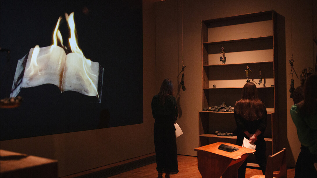 Urmas Lüüs, The life and death of Mr. N, exhibition view. Courtesy of the Art Museum of Estonia