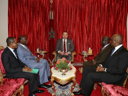 King Mohammed VI meets the President of Ivoiry Coast