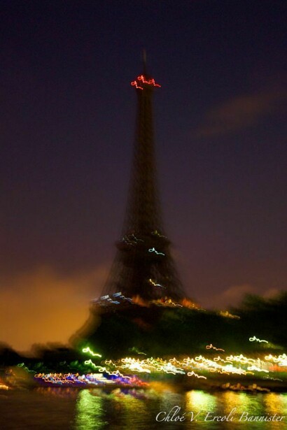 Eiffel Tower blurred
