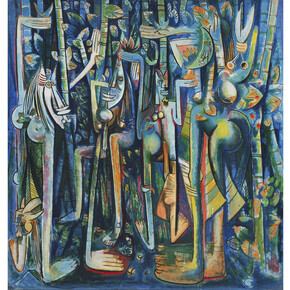 Wifredo Lam, La Jungla, 1943, Huile sur papier marouflé sur toile - 239,4 × 229,9 cm, The Museum of Modern Art, New York, 2015. Digital Image, The Museum of Modern Art,New York / Scala, Florence © Adagp, Paris 2015