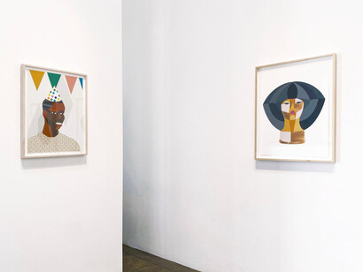 Derrick Adams, Selected editions, exhibition view. Courtesy of Leslie Sacks Gallery