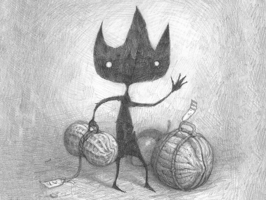 Hubiera preferido no ser yo quien lo encontró aquel día sin buscarlo, con los labios desbordando explicaciones, desorbitada el alma y en las manos, una nota anunciando su primicia... Ilustración de Shaun Tan, Eric llega, 2007