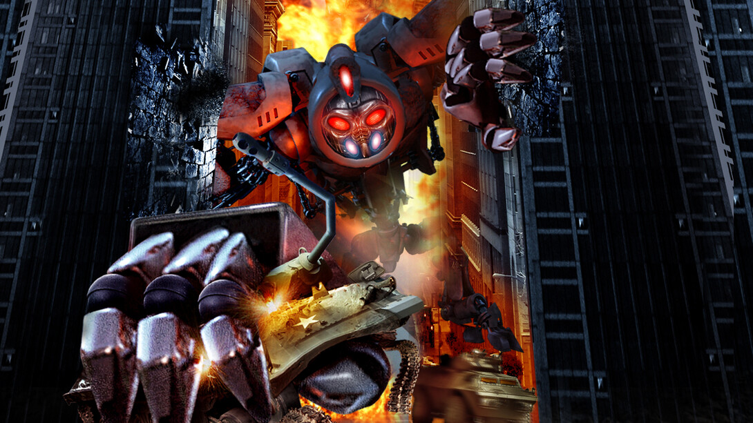Detalle del póster de Transmorphers: Fall of Man (2009), mockbuster de la serie Transformers