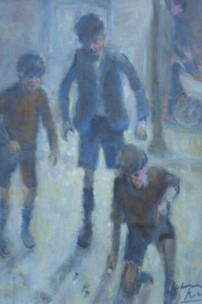 Peter Knox, Marbles, Oil, 26 cm x 20 cm