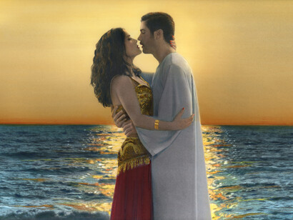 Youssef Nabil, I Saved My Belly Dancer #XX, 2015, Hand coloured gelatin silver print © Courtesy of the artist and Galerie Nathalie Obadia, Paris/Bruxelles