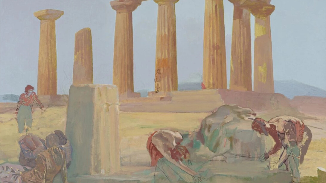 Isabel Baquedano, Escena en el templo de Apolo en Corinto, 1980. Cortesía del Museo de Bellas Artes de Bilbao