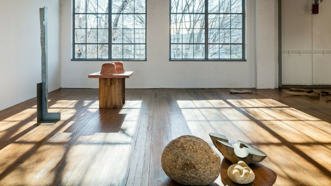 Self-Interned, 1942, Exhibition view. Courtesy of Noguchi Museum