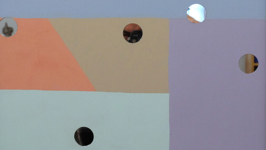 Joe Ferriso, Shapes and mirrors (detail), 2025. Courtesy of Eleanor Harwood Gallery