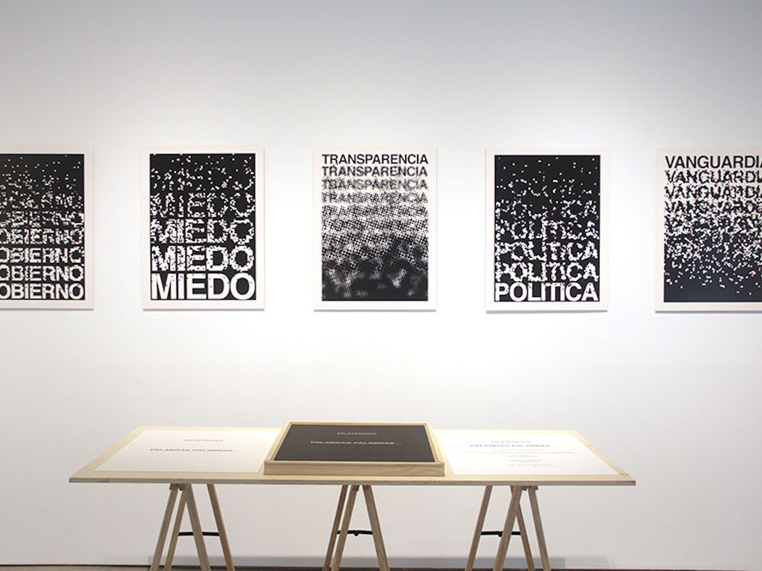 Antoni Muntadas, Exhibition view. Courtesy of The Moisés Pérez de Albéniz gallery