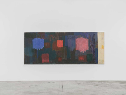 Christopher Le Brun, Moon rising in daylight, exhibition view. Courtesy of Almine Rech 