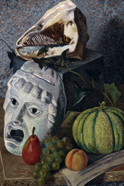 Gino Severini (Cortona 1883-Parigi 1966) Natura morta con maschera, 1930-1932 olio su tela. Firenze, Galleria d'arte moderna di Palazzo Pitti