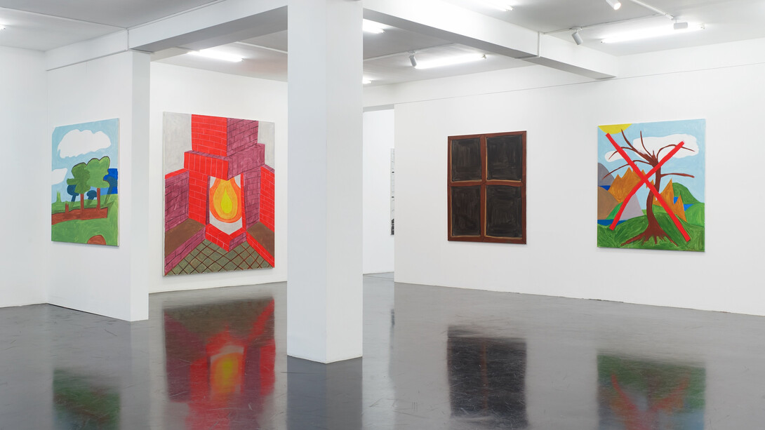 Johannes Herrmann, Under the same sky, ausstellungsansicht. Mit freundlicher genehmigung der Galerie Nagel Draxler