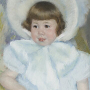 Mary Cassatt, Portrait de jeune femme au chapeau blanc (dettaglio), 1879. Cortesia del Musée d’Orsay