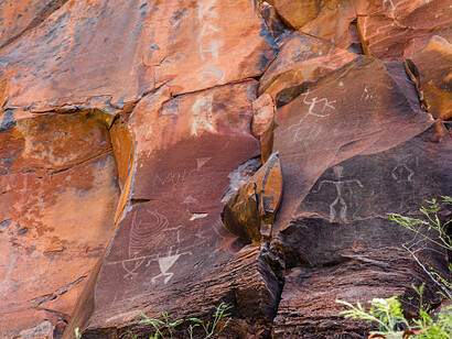 Prehistoric rock art in Namibia and South Africa, featuring ancient cave paintings that offer a glimpse into early human creativity